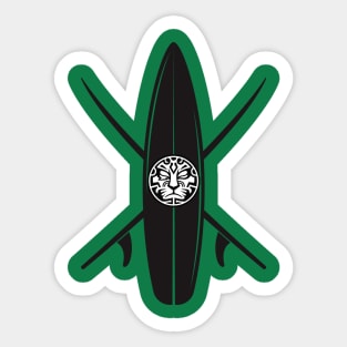 Jinrai: Surf Board Crossing Sticker